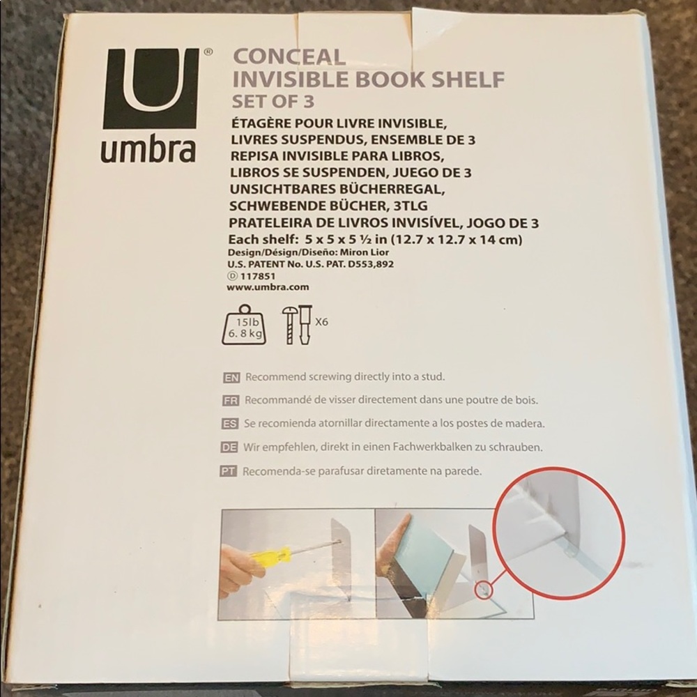 🆕 Brand New! Invisible Bookshelves - Picture 2 of 4